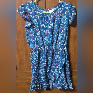 Wonder Nation Blue Floral Kids Dress